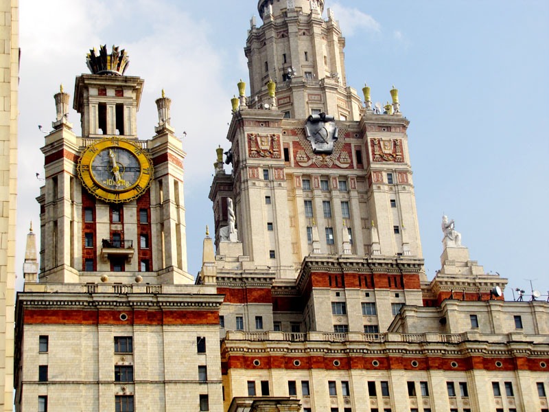 The four towers with the astronomical clock