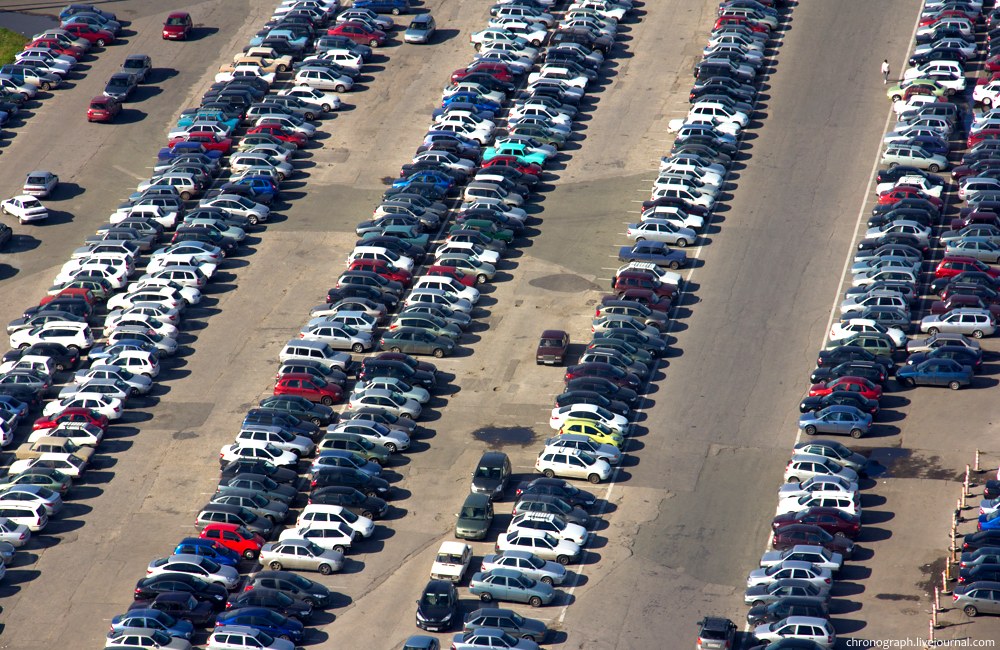 Those cars belong to the factory workers.