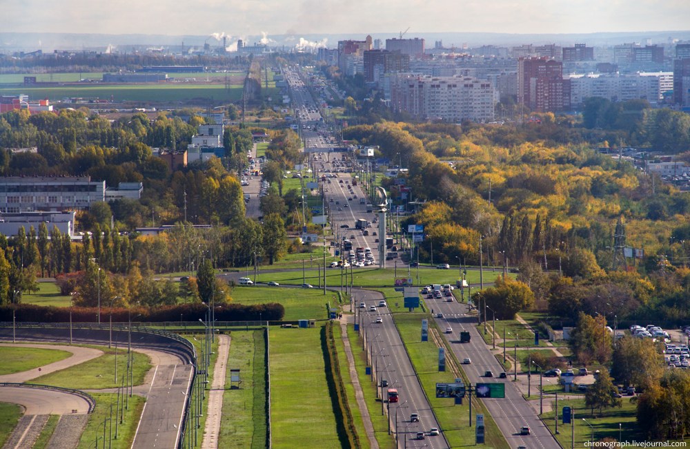 There is an Avtozavodsky district of Togliatti in the distance.