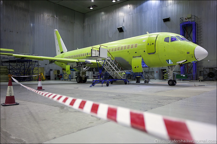 The first long-distance jet SSJ100-95LR was tested in 2012. Its range is 4 587 kilometers (2844.6 mi...